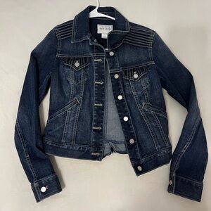 White House | Black Market Denim Jacket size 0